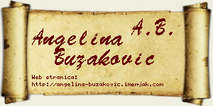 Angelina Buzaković vizit kartica